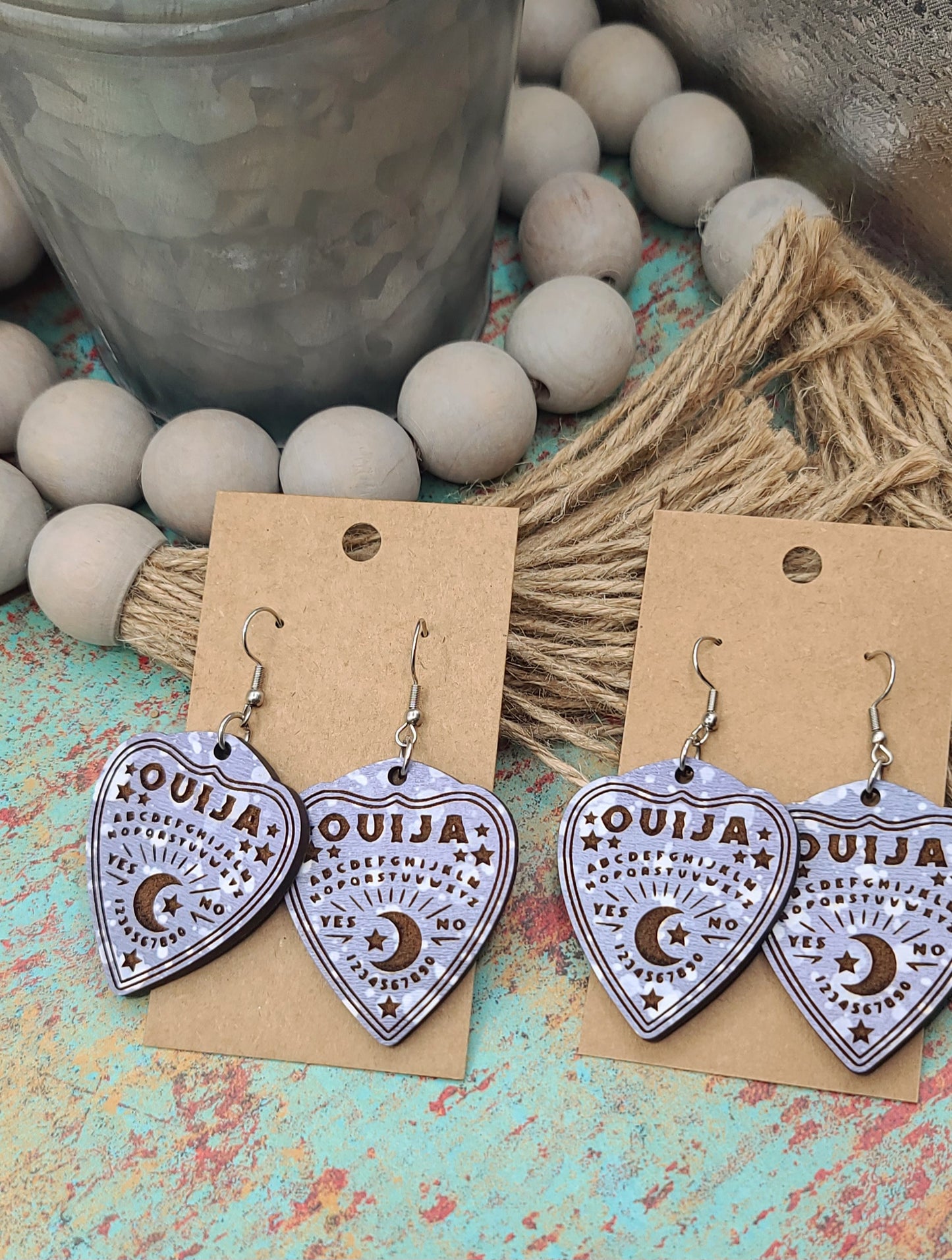 Ouija Board Planchette Earrings