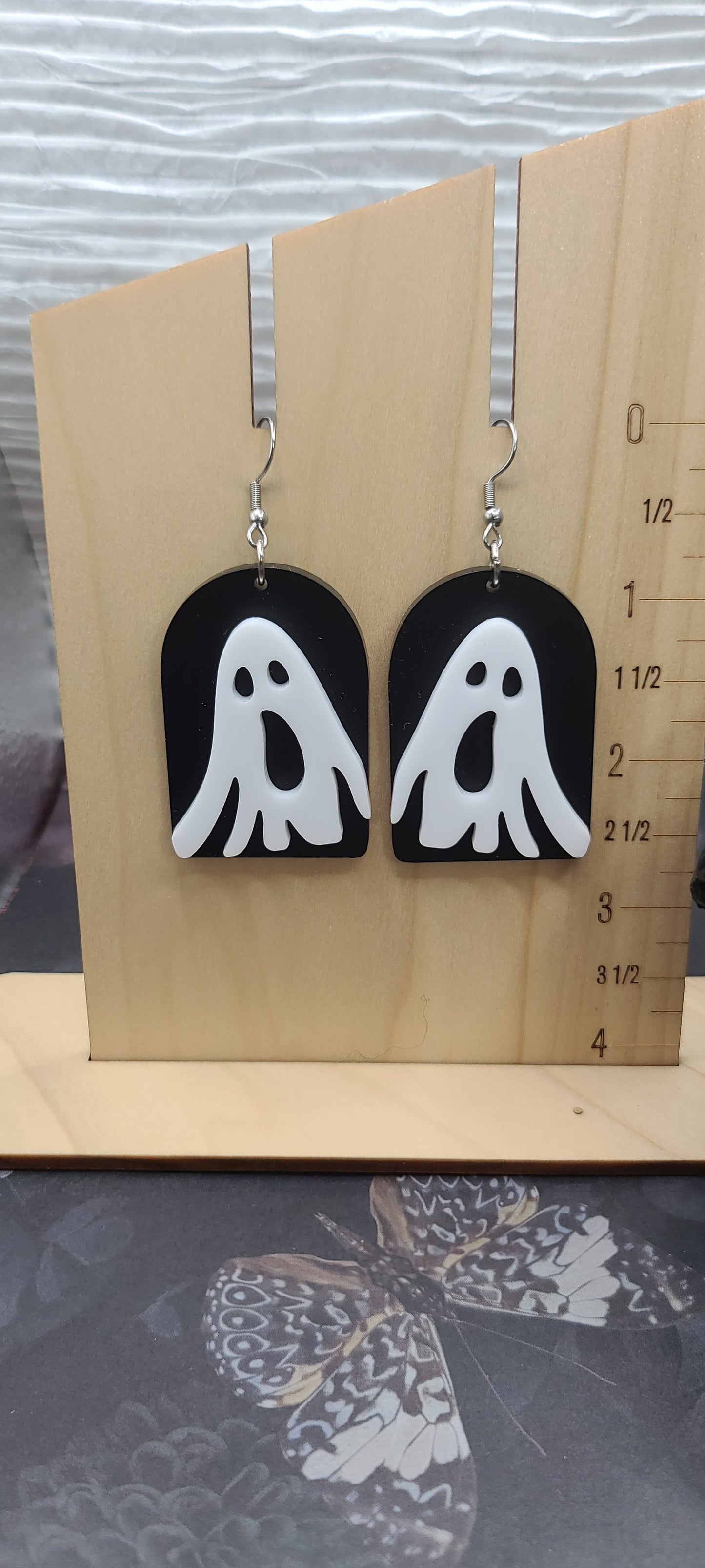 Stacked Ghost Earrrings