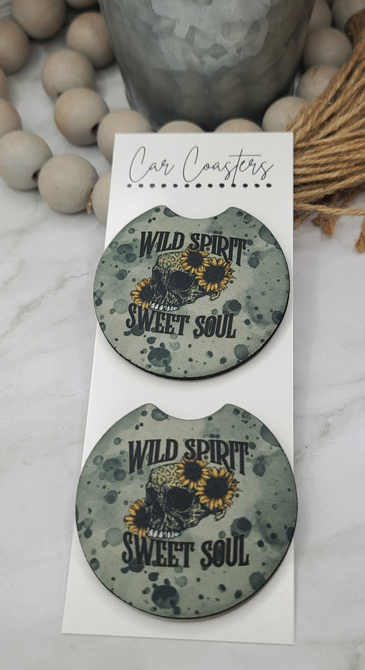 Wild Spirit Car Coasters