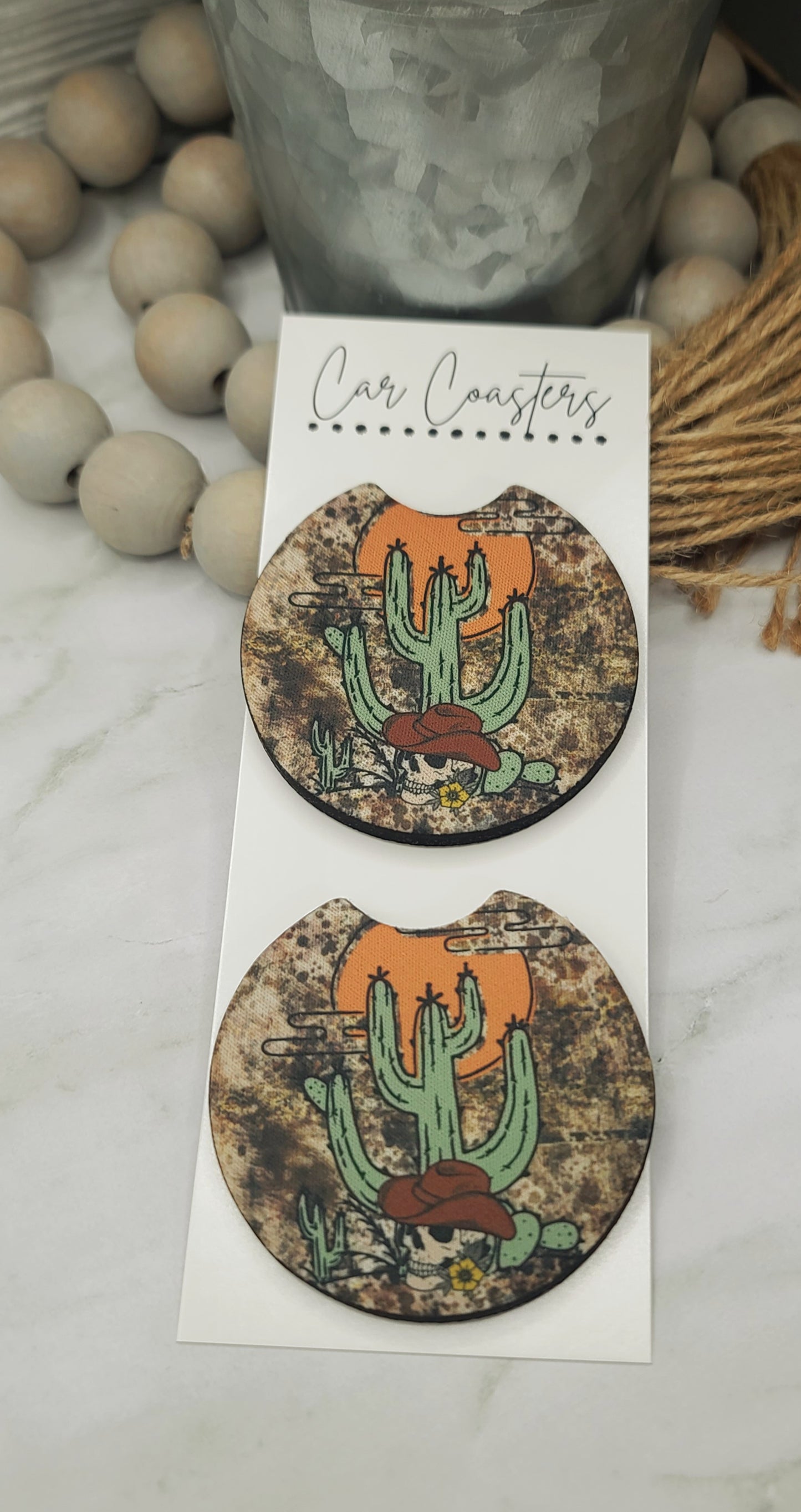 Cactus Skull Coasters