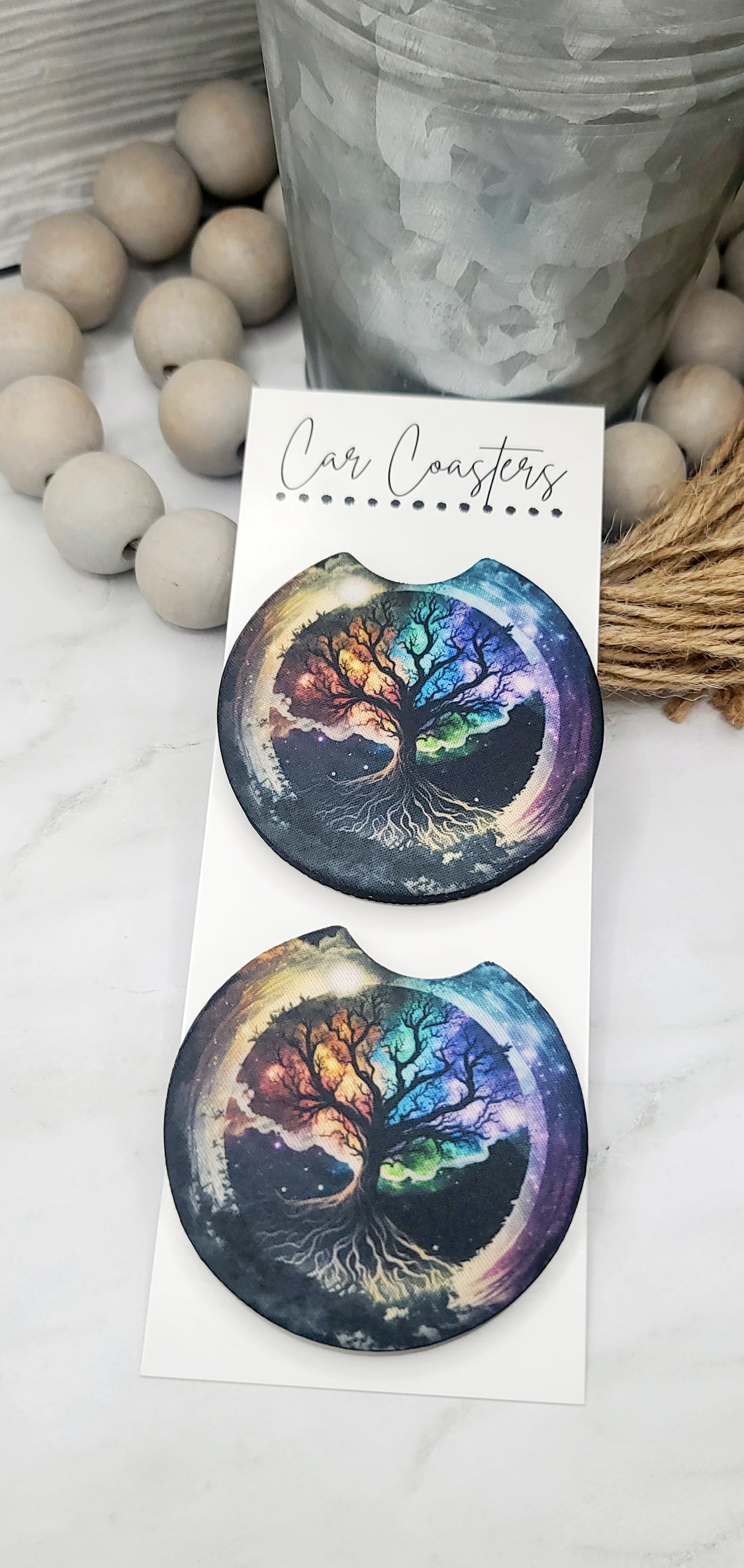 Tree of Life Car Coasters