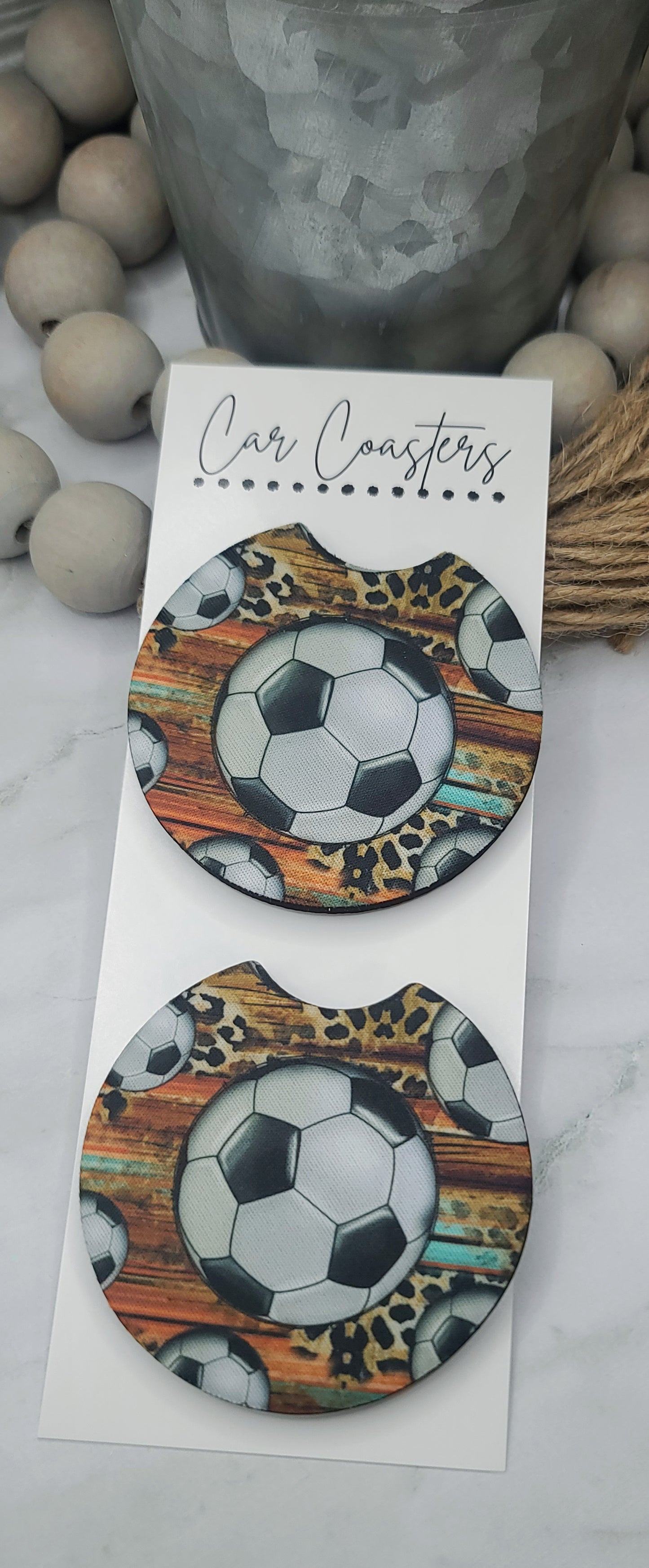 Soccer Car Coasters