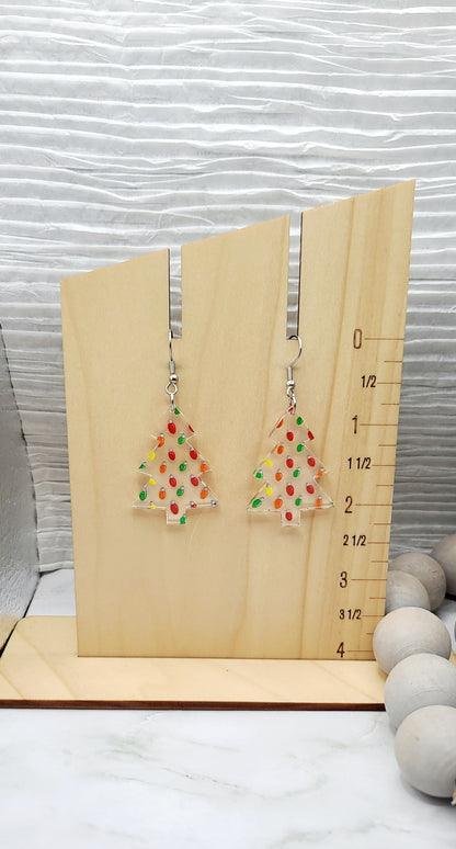 Lights Christmas Tree Earrings