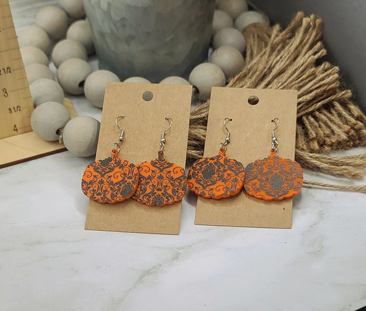 Lace Pumpkin Earrings