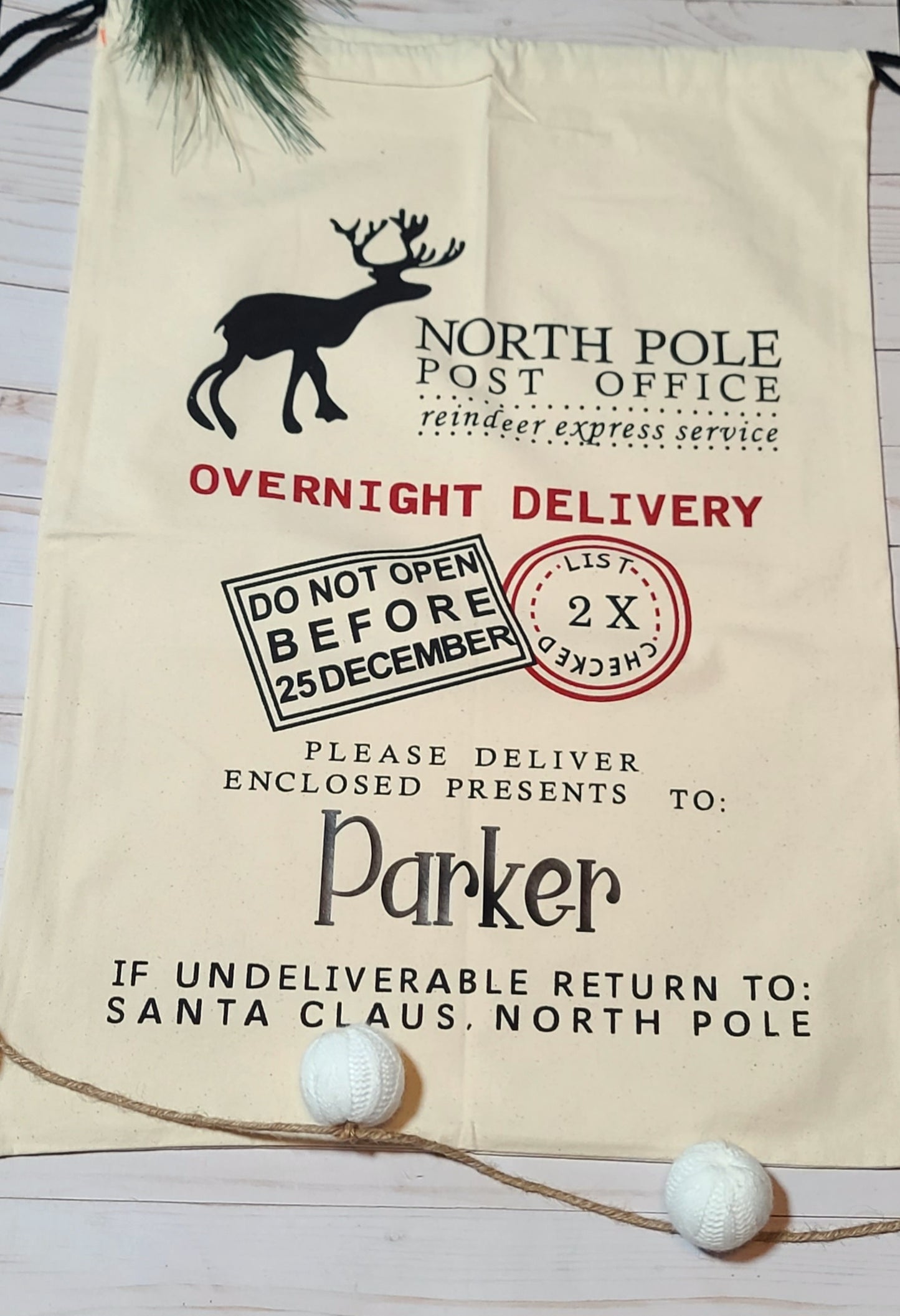 Personalized Santa Sack