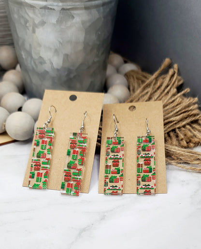 Christmas Gift Bar Earrings