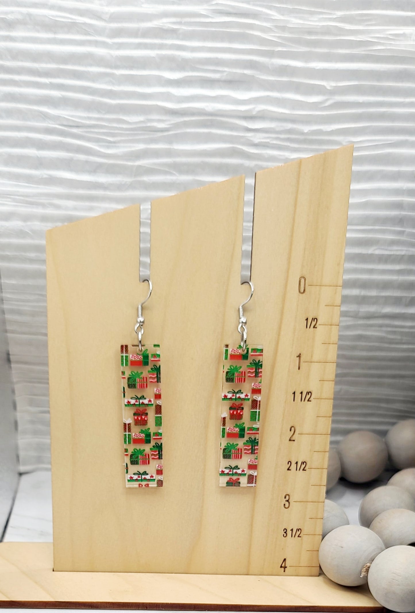 Christmas Gift Bar Earrings