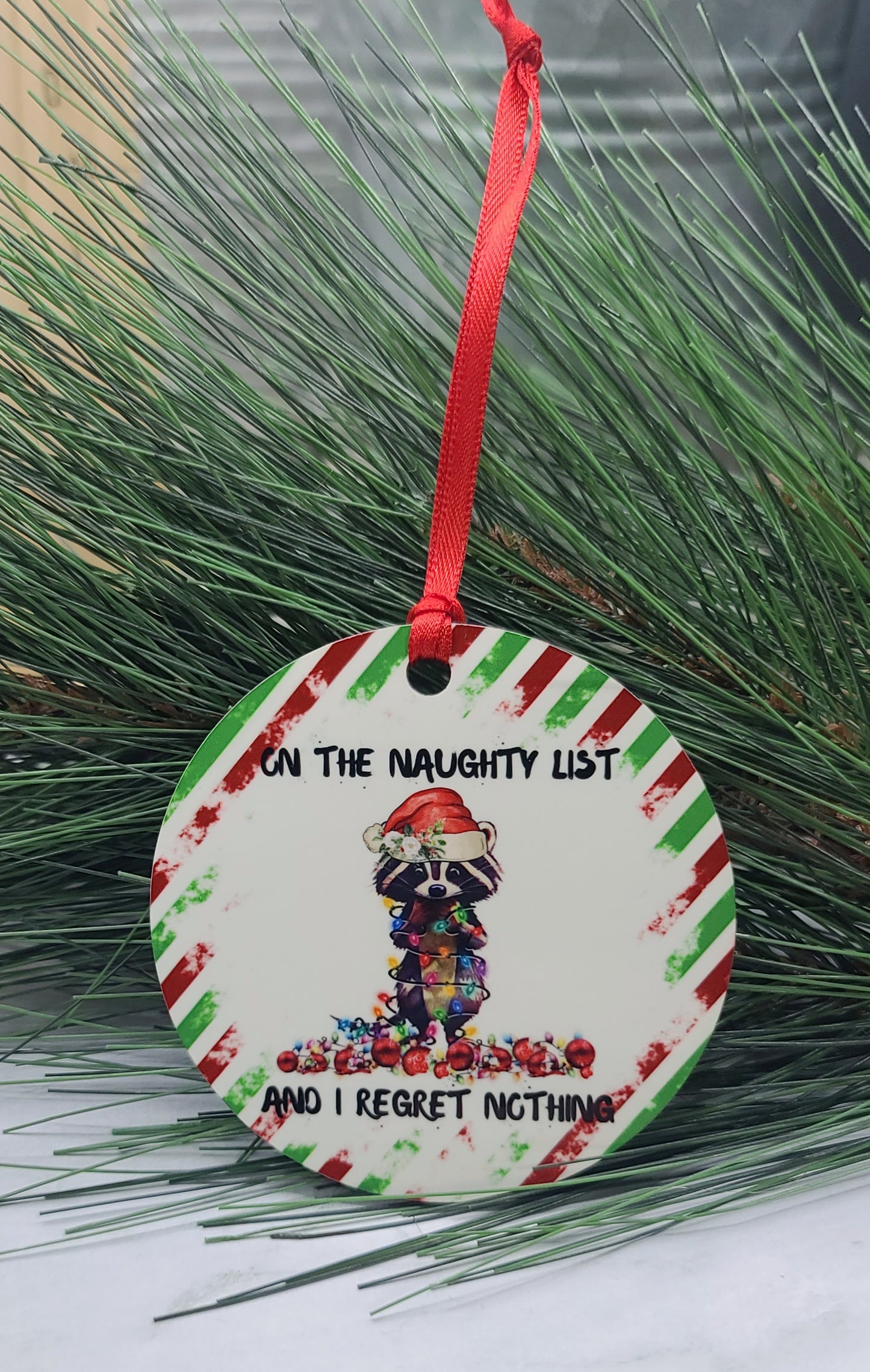 Regret Nothing Ornament