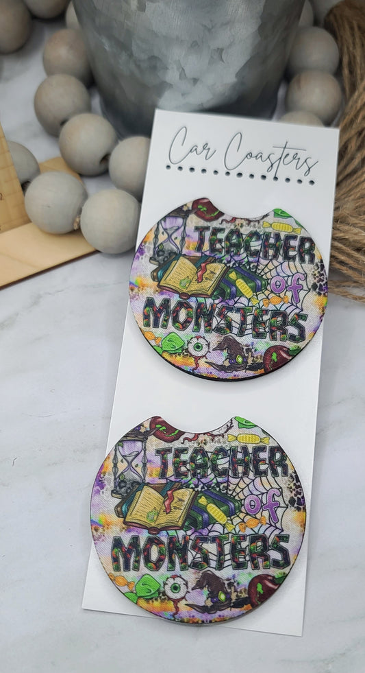 Teacher Of Monsters Car Coasters