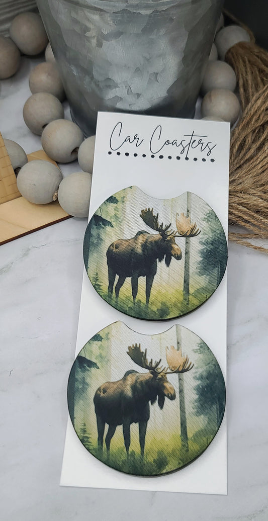 Moose Car Coasters