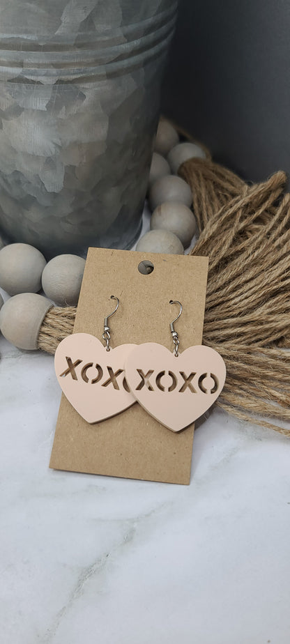 Heart XOXO Earrings