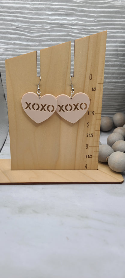 Heart XOXO Earrings