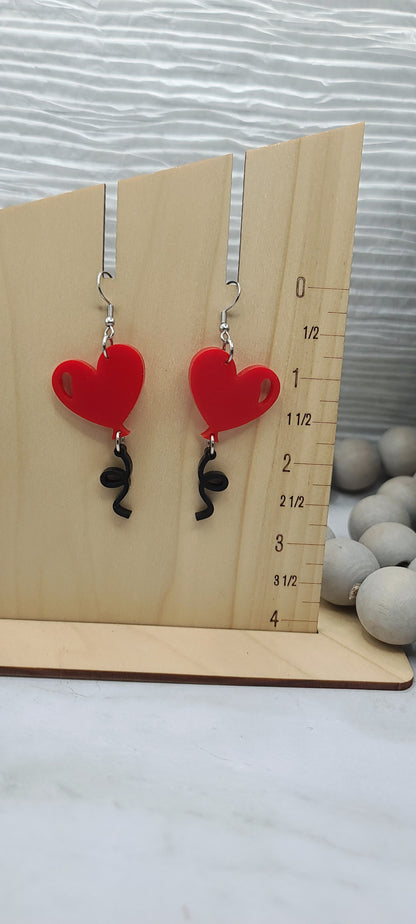 Heart Balloon Earrings