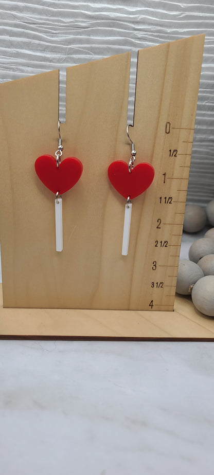 Heart Lollipop Earrings