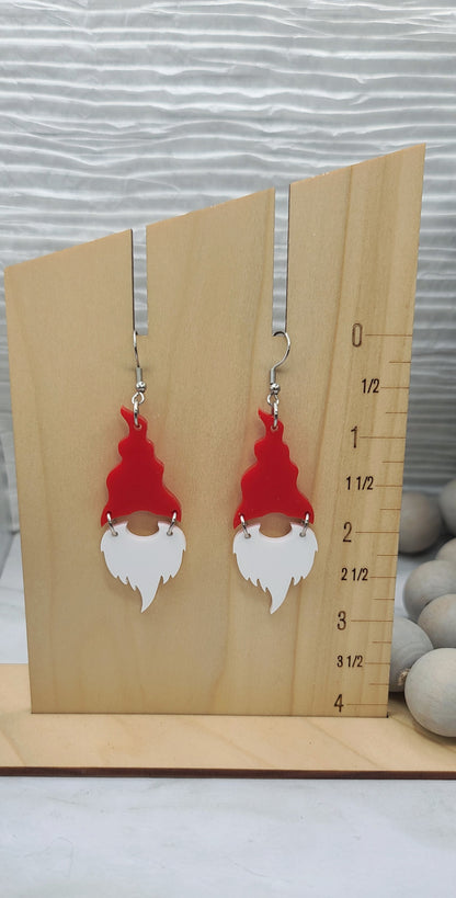 Red Gnome Earrings