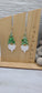 Green Glitter Gnome Earrings
