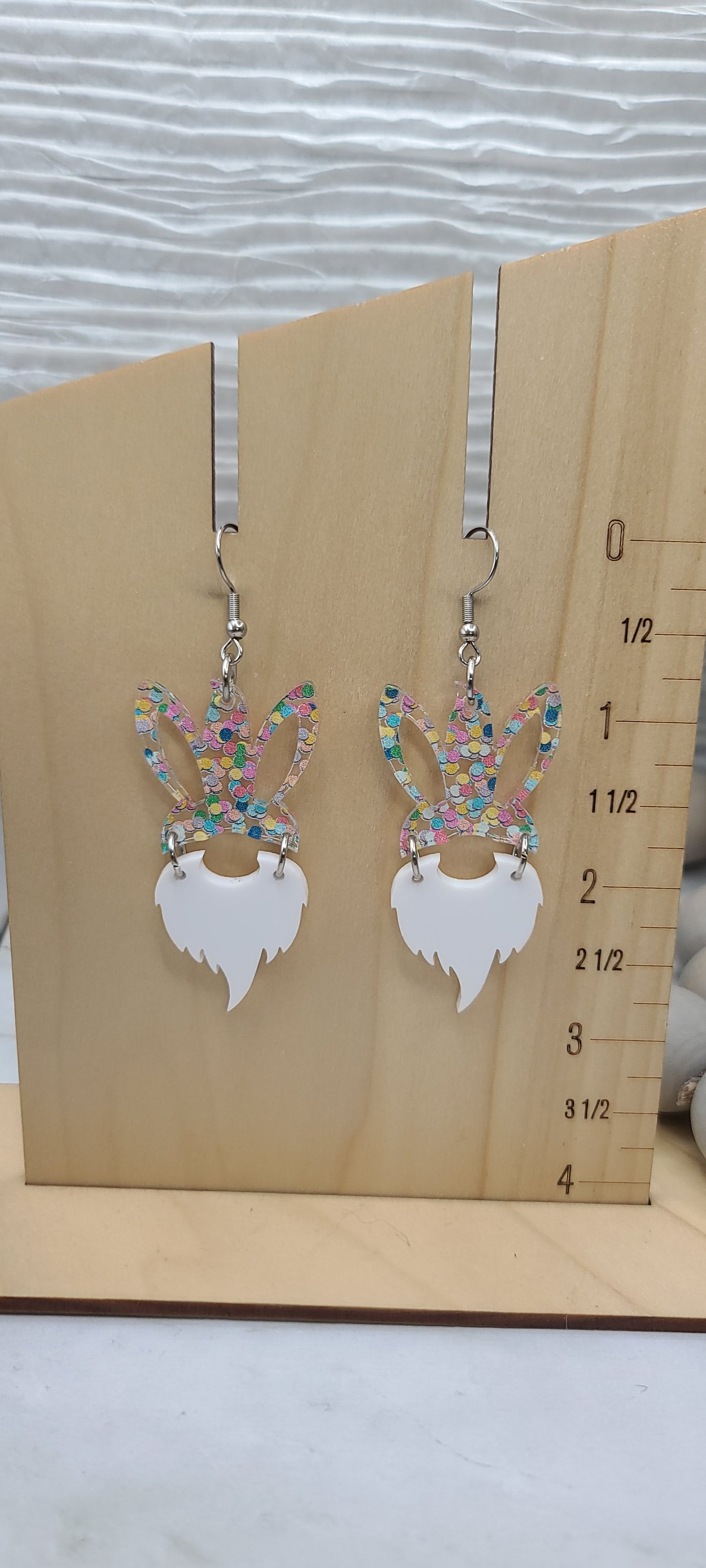Confetti Bunny Gnome Earrings