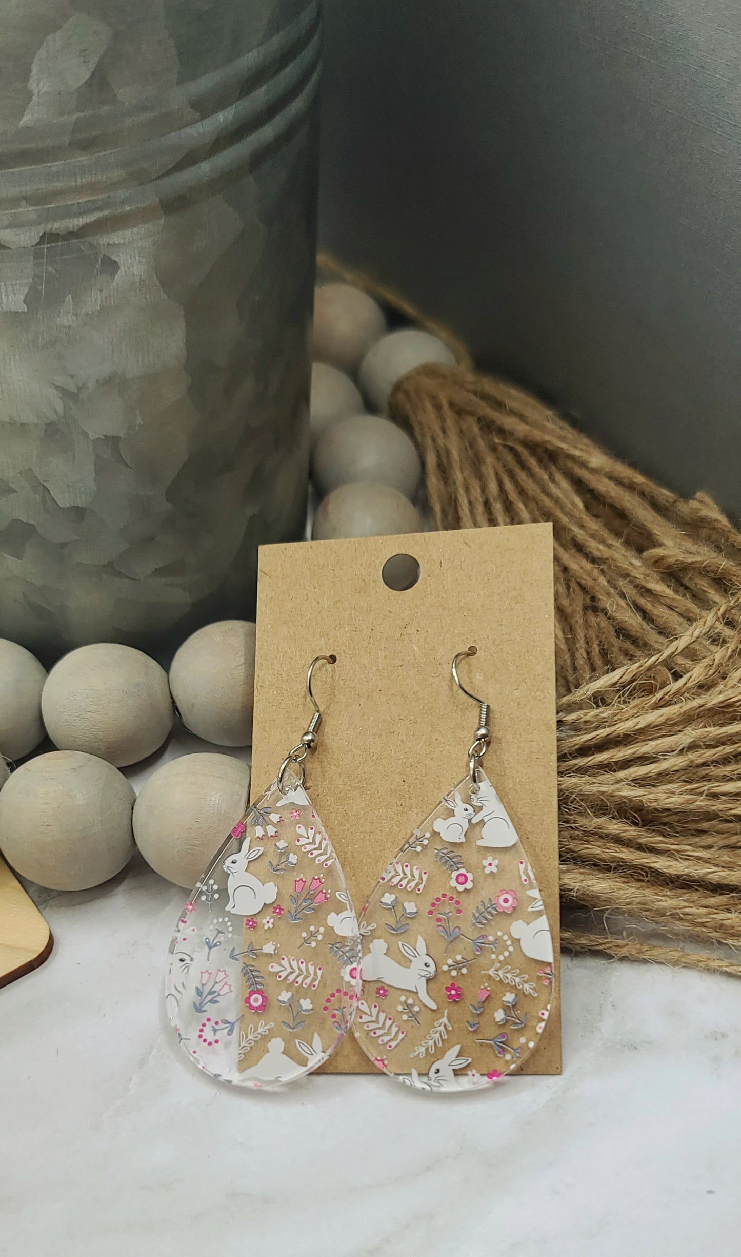 Bunny Teardrop Earrings