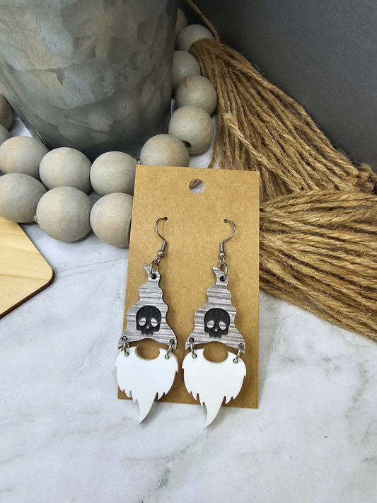 Skull Gnome Earrings
