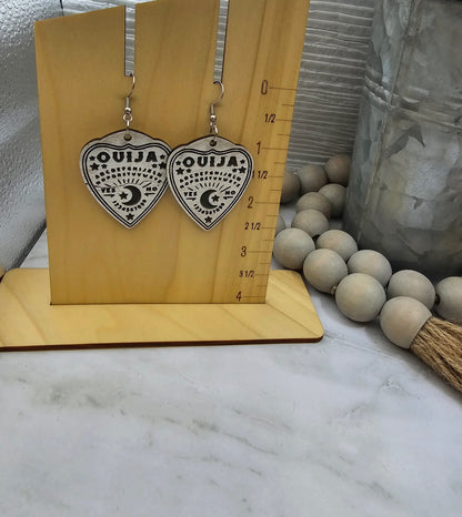 Rustic Ouija Planchette Earrings
