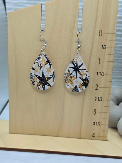 Stars Teardrop Earrings