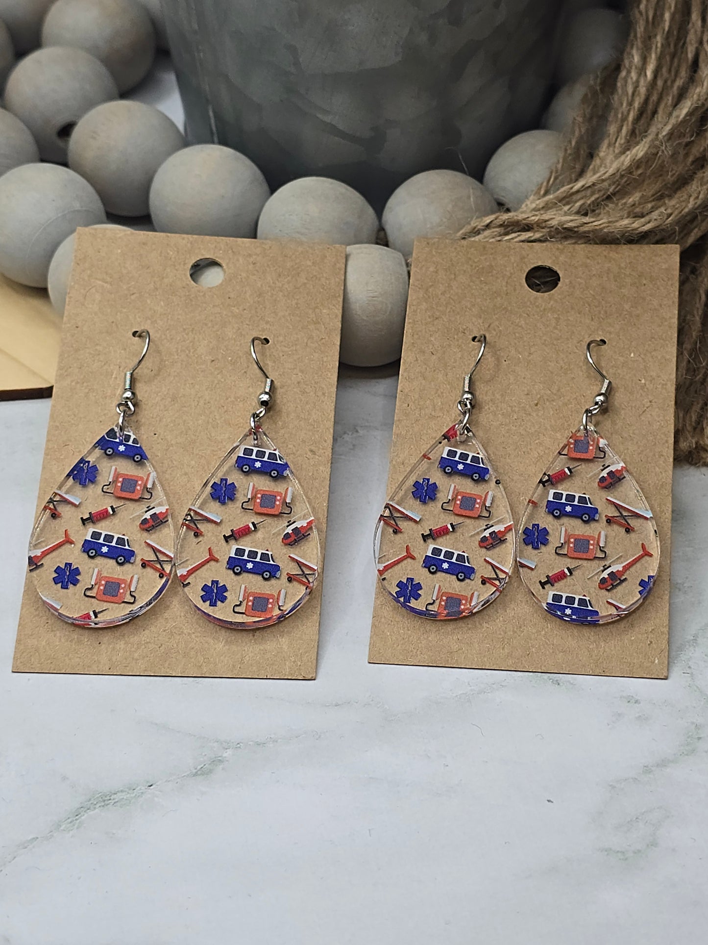 EMT Teardrop Earrings