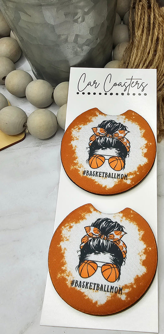 Basketball Mom Car Coasters