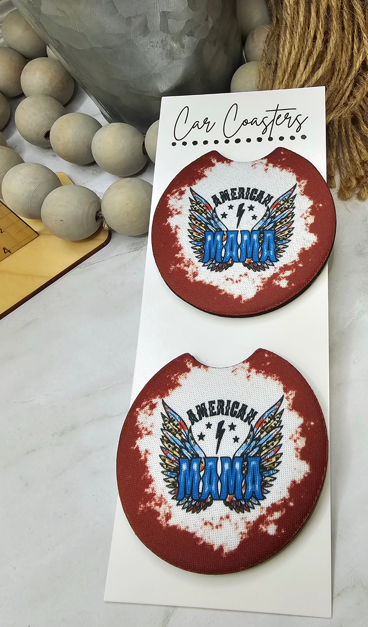 American Mama Car Coasters