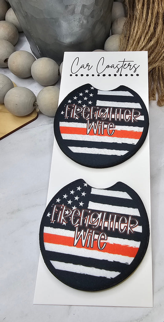 Firefighter Wife Coasters