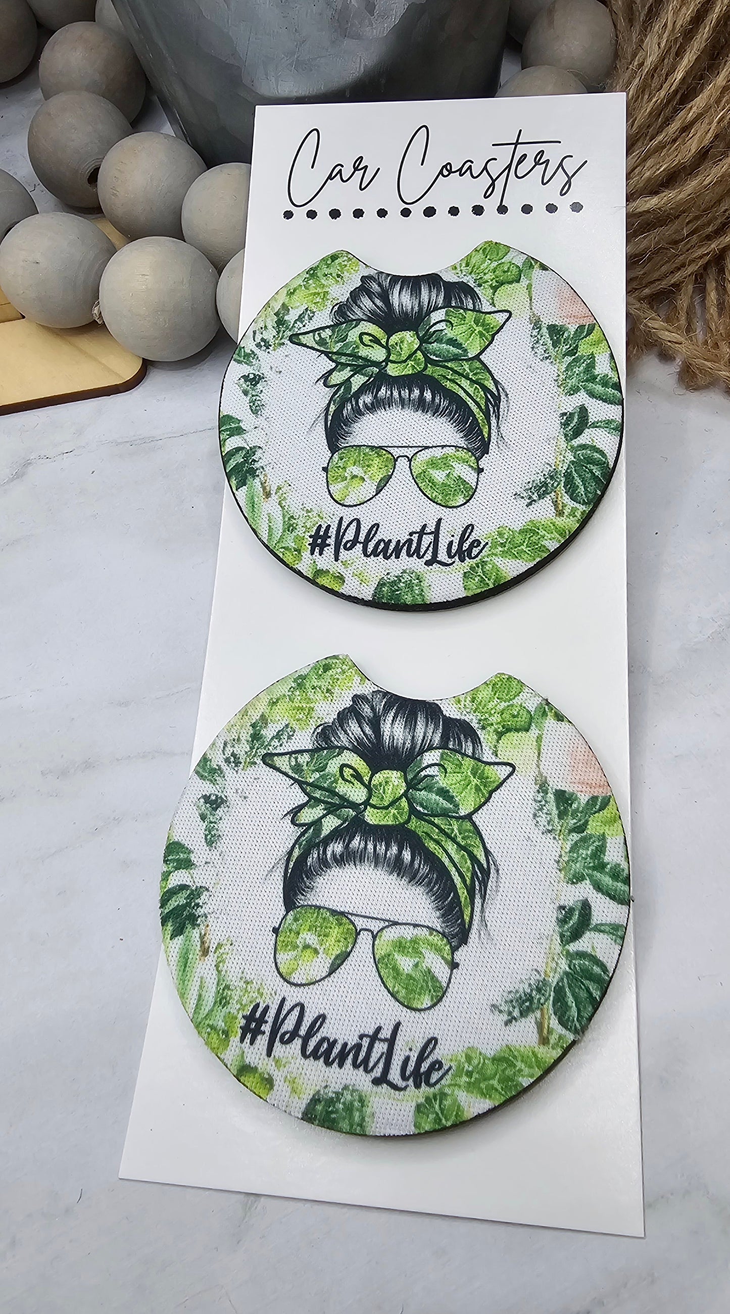 Plant Life Car Coasters