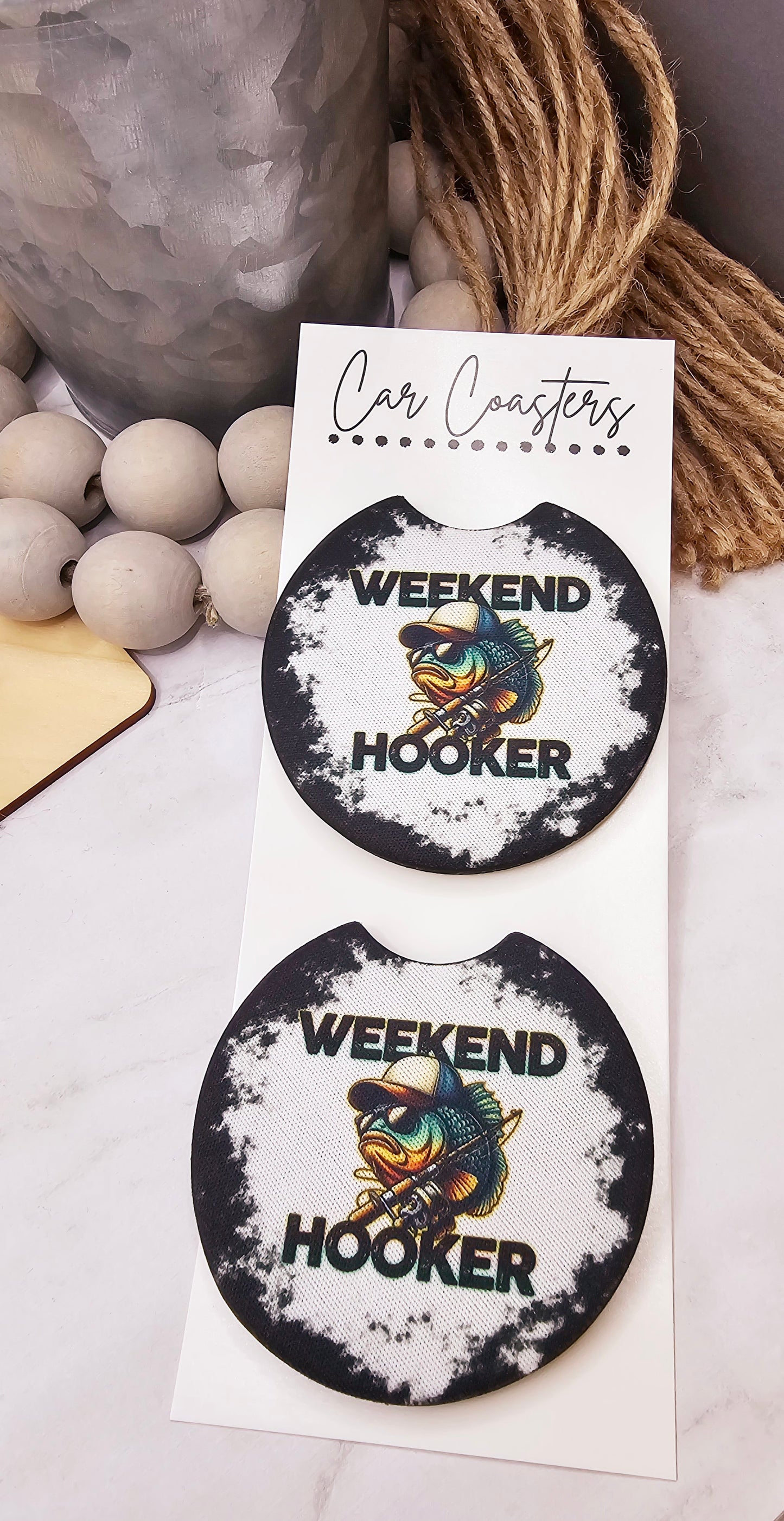 Weekend Hooker Car Coasters