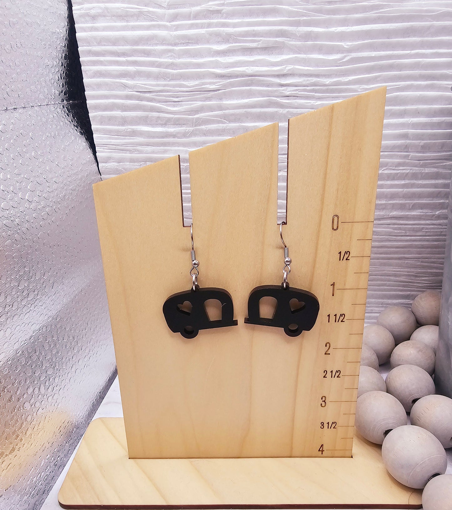 Black Camper Earrings