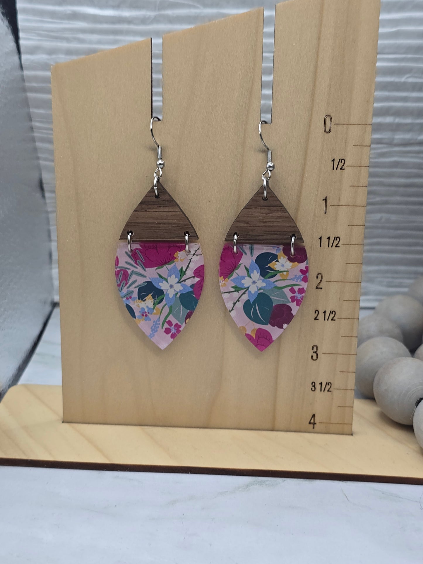 Tropical Floral Split Petal Earrings