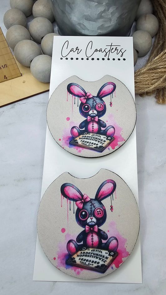 Ouija Bunny Car Coasters