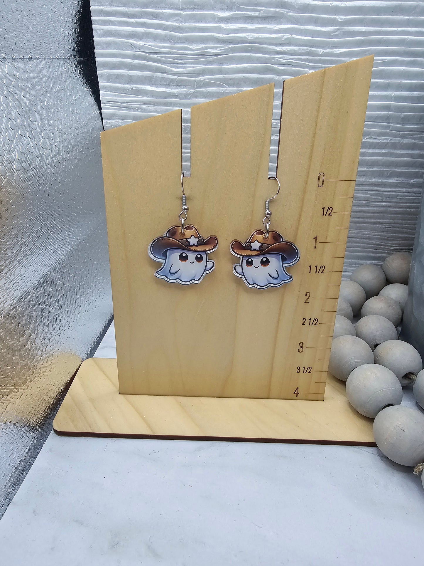 Cowboy Ghost Earrings