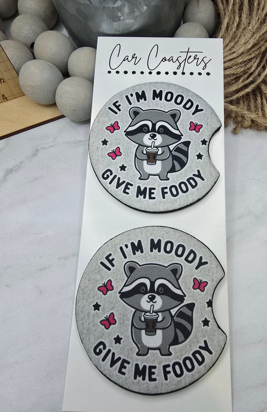 Moody Foody Car Coasters