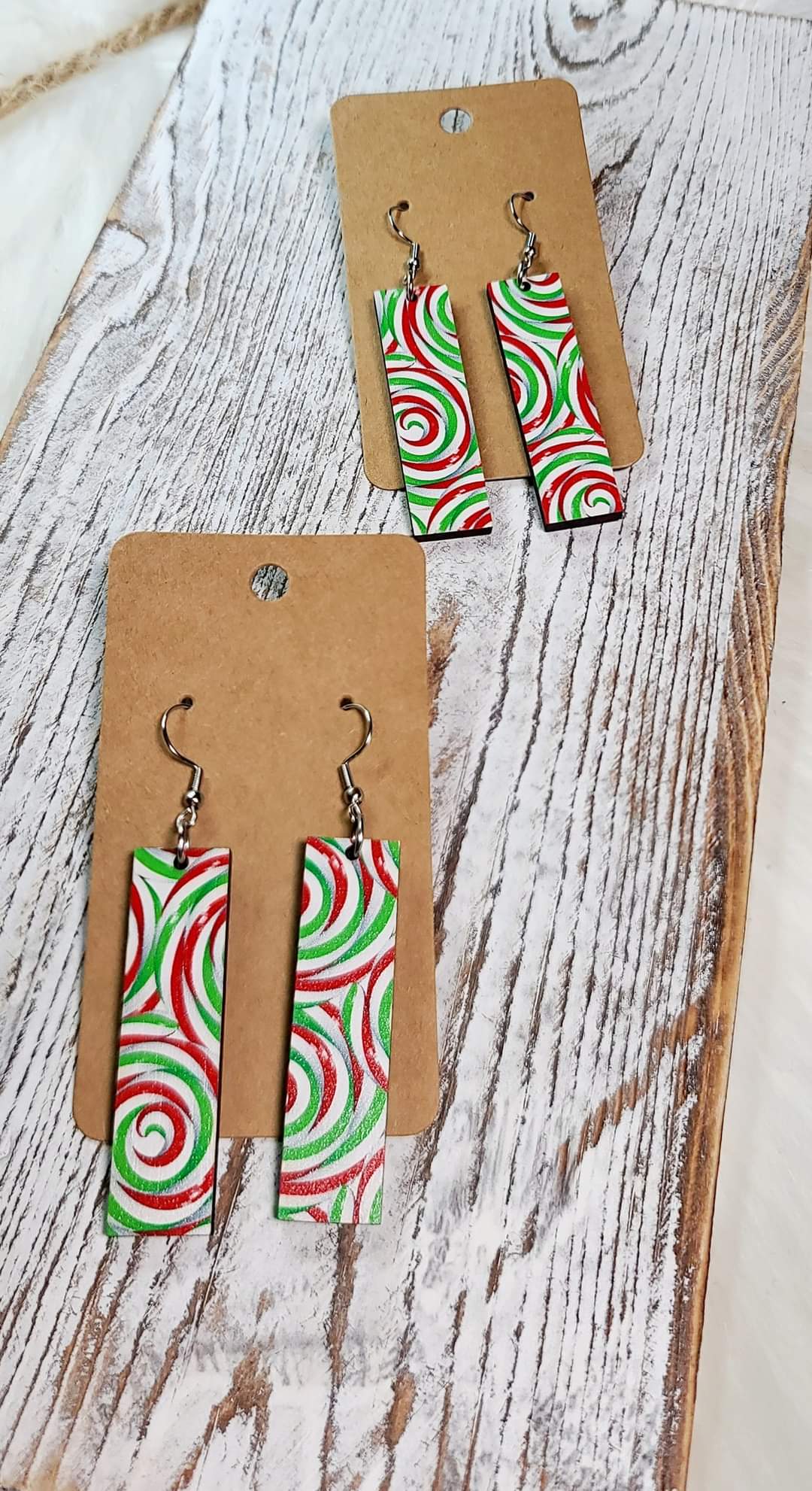 Candy Swirl Bar Earrings