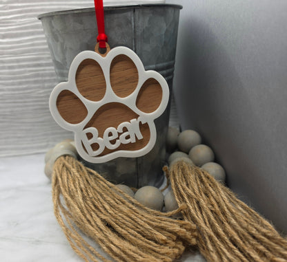 Paw Print Ornament