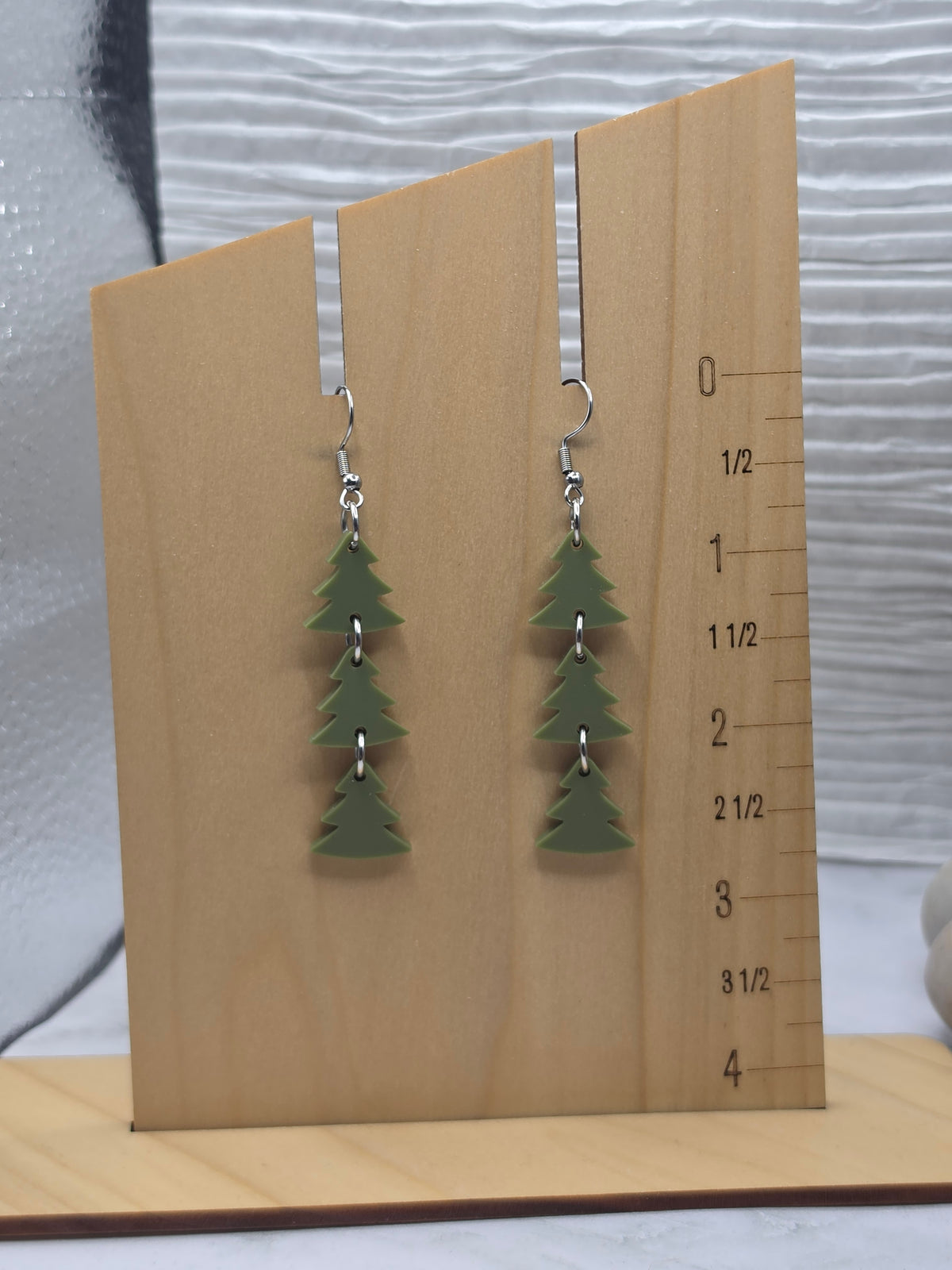 Christmas Tree Stacked Earrings