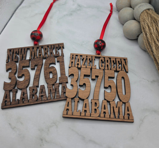 Zip Code Ornament