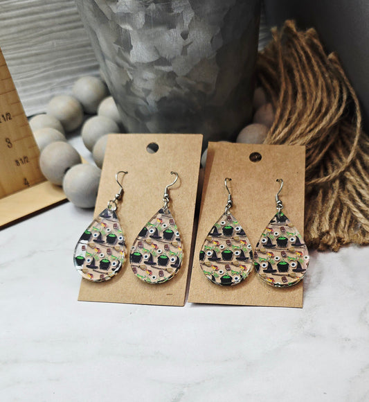 Witches Brew Teardrop Earrings