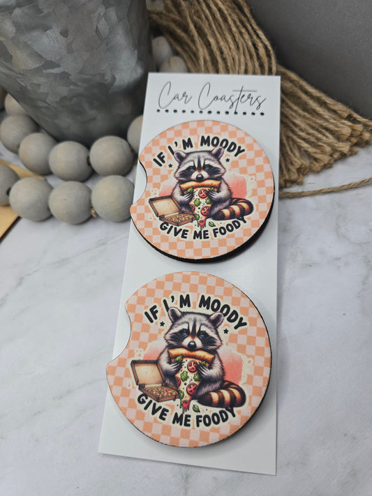 Moody Foody Car Coasters