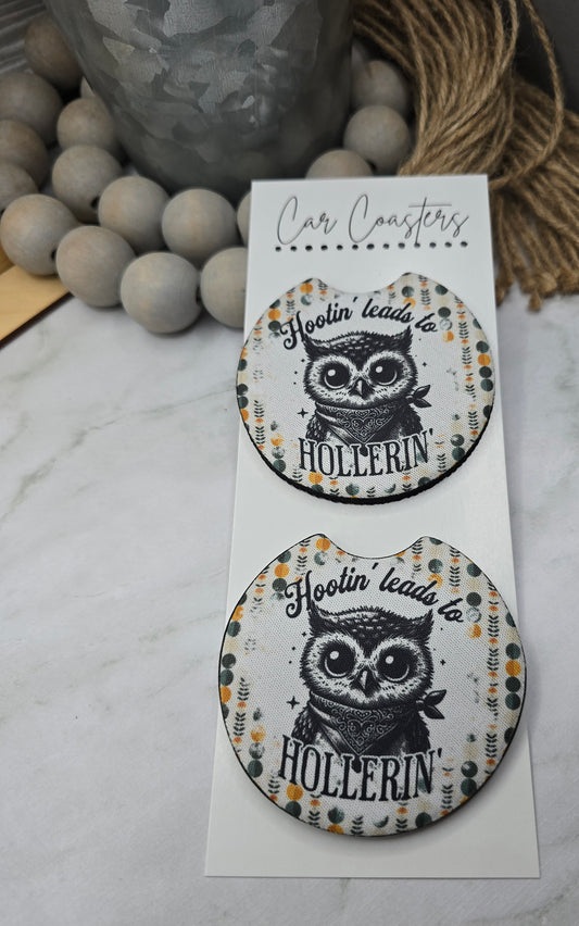 Hootin Car Coasters