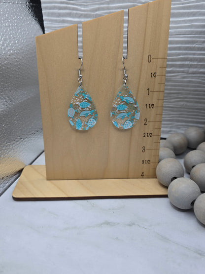 Sea Turtle Teardrop Earrings