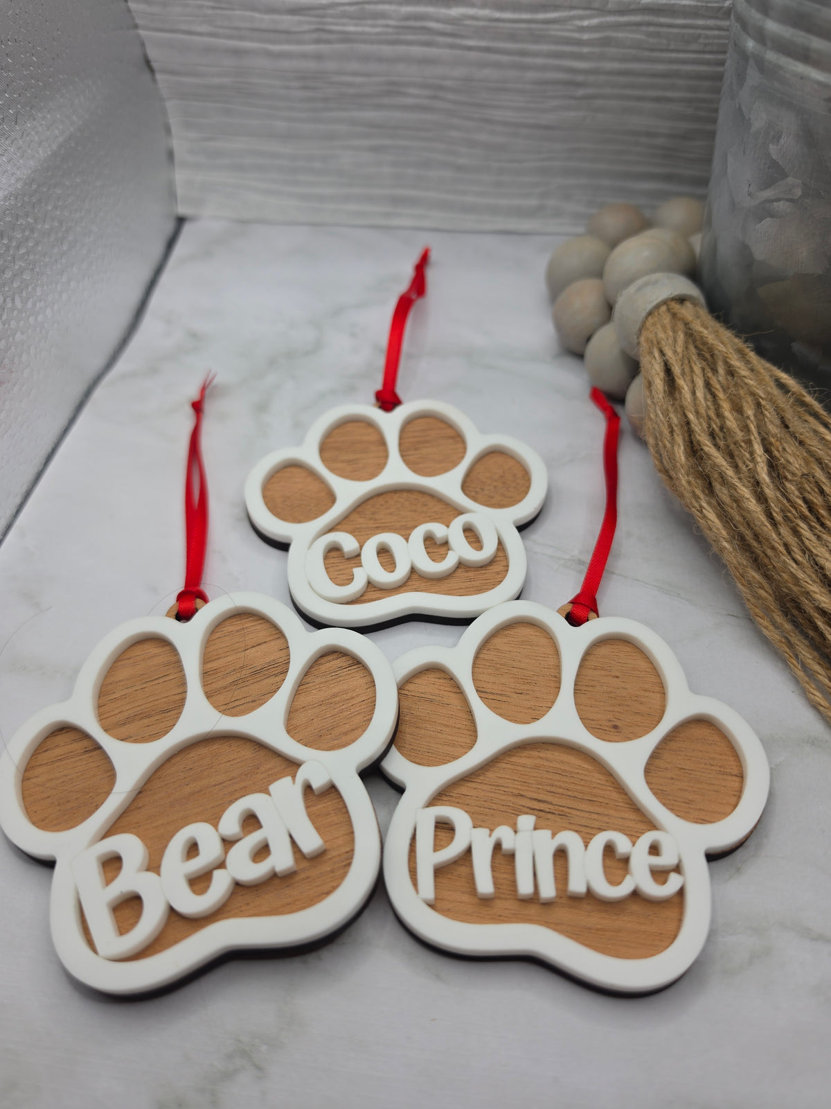 Paw Print Ornament