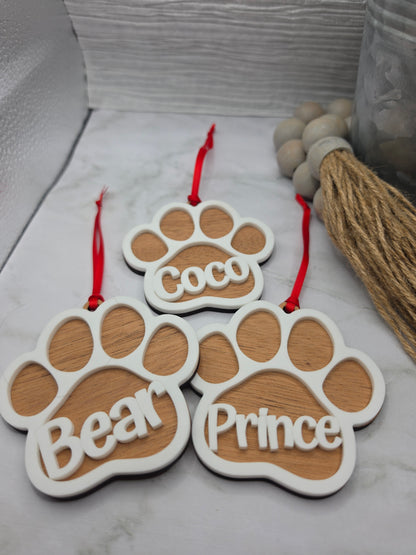 Paw Print Ornament