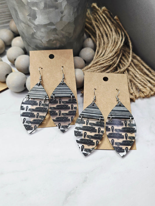 Hearse Split Petal Earrings
