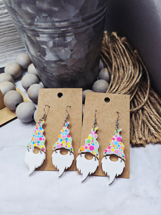 Celebration Dots Gnome Earrings