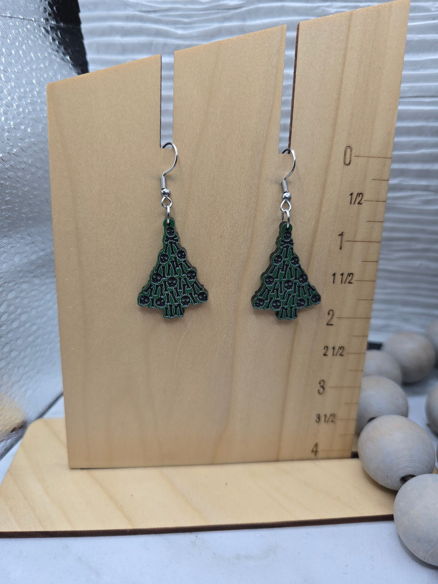 Skull Tree Earrings
