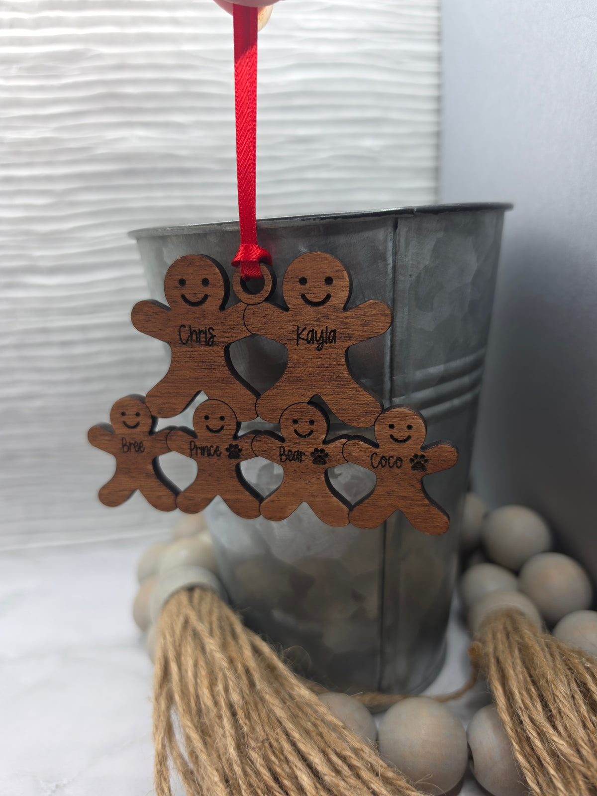 Gingerbread Family Ornament.